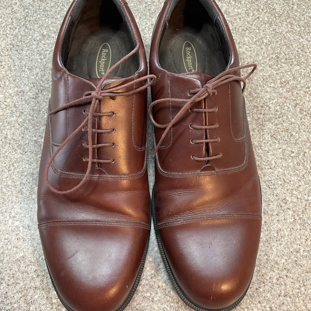 Rockport M4341 Men’s Cap Toe Lace Ups Leather Dress Shoe - Picture 2 of 4